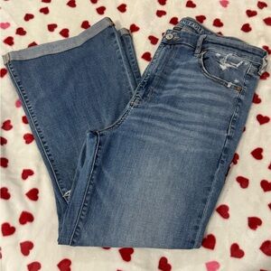 American Eagle Outfitters Blue Denim Flare Jeans